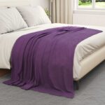 vidaXL Deka Fialová 200 x 150 cm Flís – Obrázok 3