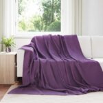 vidaXL Deka Fialová 240 x 220 cm Flís
