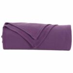 vidaXL Deka Fialová 240 x 220 cm Flís – Obrázok 2