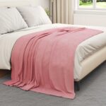 vidaXL Deka Ružová 200 x 150 cm Flís – Obrázok 3