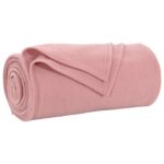 vidaXL Deka Ružová 240 x 220 cm Flís – Obrázok 2
