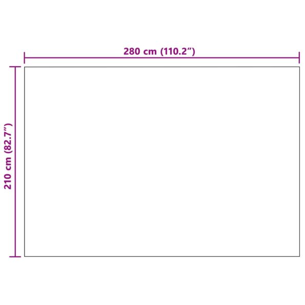 vidaXL Deka Krémová 280 x 210 cm Flís – Obrázok 6