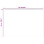 vidaXL Deka Tmavo šedá 210 x 140 cm Flís – Obrázok 7