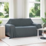 vidaXL Deka Tmavo šedá 280 x 210 cm Flís