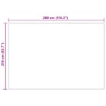 vidaXL Deka Tmavo šedá 280 x 210 cm Flís – Obrázok 8