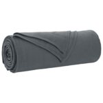 vidaXL Deka Tmavo šedá 350 x 270 cm Flís – Obrázok 2