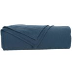 vidaXL Deka Námornícka modrá 210 x 140 cm Flís – Obrázok 4