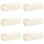 vidaXL Prikrývky na hodenie 6 pcs Krémová 350 x 270 cm Flís – Obrázok 2