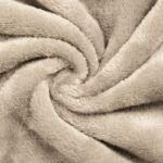 vidaXL Mikina s kapucňou Béžová l Flanel – Obrázok 7