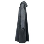 vidaXL Mikina s kapucňou Námornícka modrá s Flanel – Obrázok 3