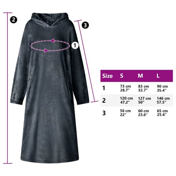 vidaXL Mikina s kapucňou Námornícka modrá s Flanel – Obrázok 8