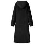 vidaXL Mikina s kapucňou Čierna m Flanel – Obrázok 4