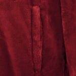 vidaXL Mikina s kapucňou Bordeaux červená s Flanel – Obrázok 6