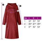 vidaXL Mikina s kapucňou Bordeaux červená s Flanel – Obrázok 8