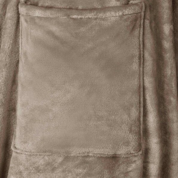 vidaXL Mikina s kapucňou ťavová Flanel – Obrázok 5