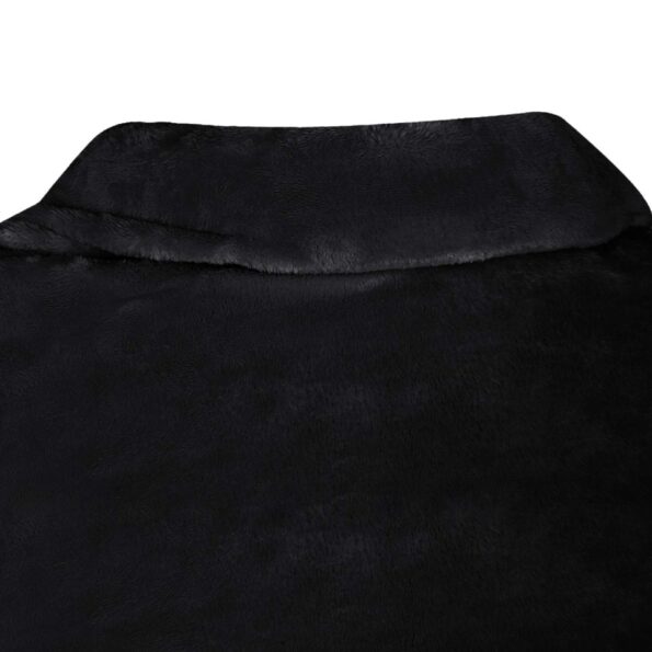 vidaXL Mikina s kapucňou Čierna F Flanel – Obrázok 4