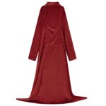 vidaXL Mikina s kapucňou Bordeaux červená F Flanel