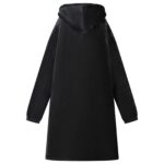 vidaXL Mikina s kapucňou Čierna M Fleece a flanel – Obrázok 4
