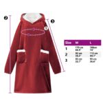 vidaXL Mikina s kapucňou Bordeaux červená M Fleece a flanel – Obrázok 8