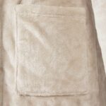 vidaXL Župan s kapucňou Béžová l Flanel – Obrázok 6