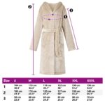 vidaXL Župan s kapucňou Béžová l Flanel – Obrázok 8