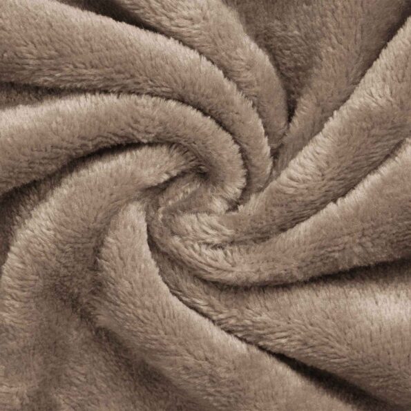 vidaXL Župan bez kapucne ťavová xl Flanel – Obrázok 7