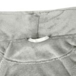 vidaXL Župan bez kapucne Sivá m Flanel – Obrázok 6