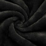 vidaXL Župan bez kapucne Čierna m Flanel – Obrázok 7