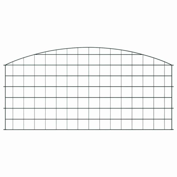 vidaXL Sada plotu pre rybník 5 pcs Zelená 100 x 50 cm Oceľ – Obrázok 2