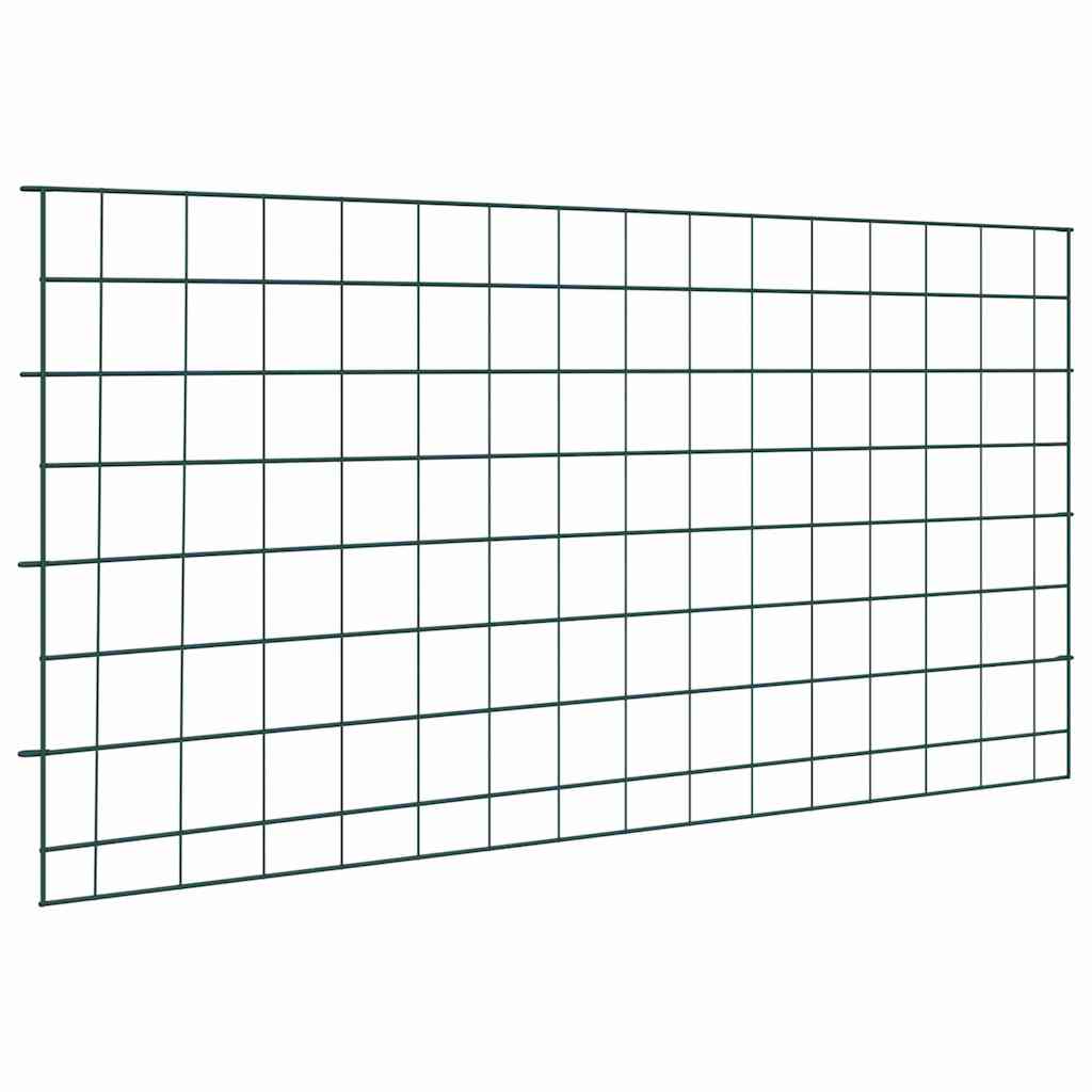 42017314_1.jpg vidaXL Sada plotu pre rybník 5 pcs Zelená 100 x 50 cm Oceľ – Obrázok 1