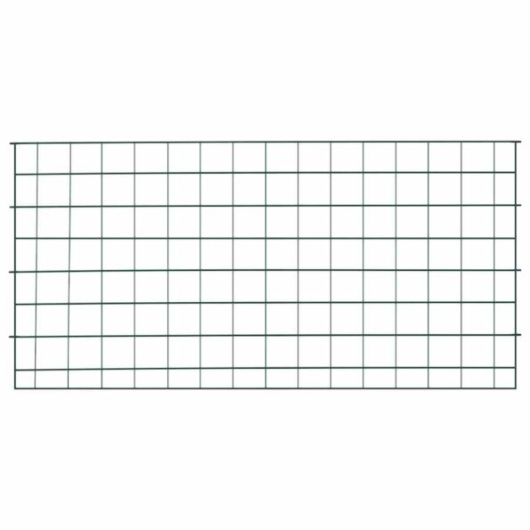 vidaXL Sada plotu pre rybník 5 pcs Zelená 100 x 50 cm Oceľ – Obrázok 2