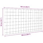 vidaXL Sada plotu pre rybník 5 pcs Zelená 100 x 50 cm Oceľ – Obrázok 7