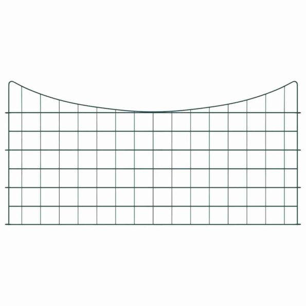 vidaXL Sada plotu pre rybník 5 pcs Zelená 100 x 50 cm Oceľ – Obrázok 2