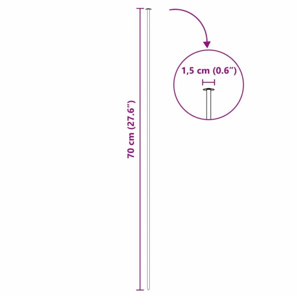 vidaXL Sada plotu pre rybník 5 pcs Zelená 100 x 50 cm Oceľ – Obrázok 8