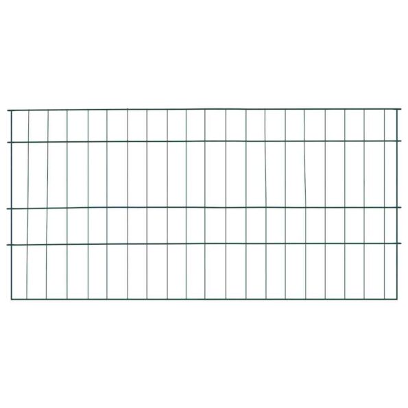 vidaXL Sada plotu pre rybník 5 pcs Zelená 100 x 50 cm Oceľ – Obrázok 2