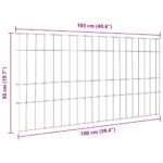 vidaXL Sada plotu pre rybník 5 pcs Zelená 100 x 50 cm Oceľ – Obrázok 7