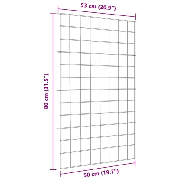vidaXL Sada plotu pre rybník 8 pcs Zelená 50 x 80 cm Oceľ – Obrázok 7