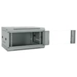 vidaXL Sieťový kabinet s úložiskom Sivá 60 x 45 x 35 cm Oceľ – Obrázok 2