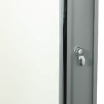 vidaXL Sieťový kabinet s úložiskom Sivá 60 x 45 x 35 cm Oceľ – Obrázok 6