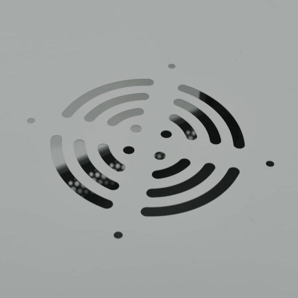 vidaXL Sieťový kabinet s úložiskom Sivá 60 x 45 x 35 cm Oceľ – Obrázok 7