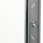 vidaXL Sieťový kabinet s úložiskom Sivá 60 x 60 x 80 cm Oceľ – Obrázok 6