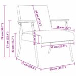 vidaXL kreslo Čierna 59 x 75 x 78 cm látka – Obrázok 10