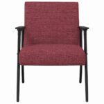 vidaXL kreslo Víno červené 59 x 75 x 78 cm látka – Obrázok 4