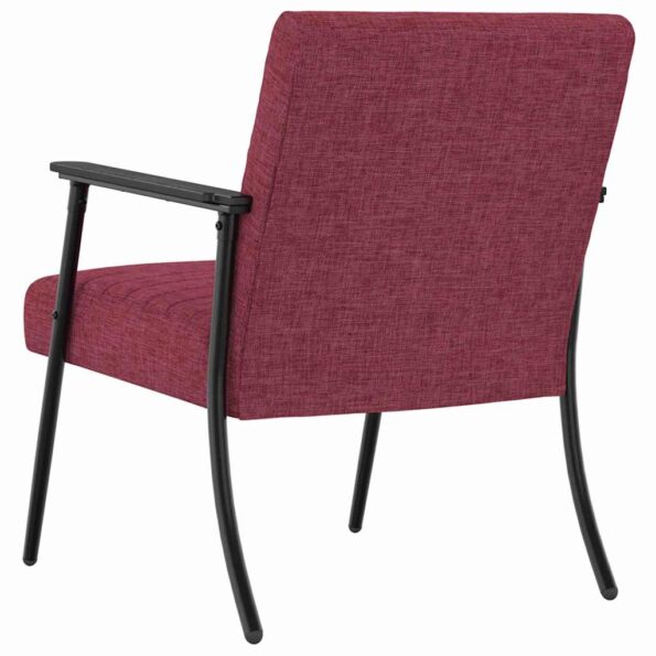 vidaXL kreslo Víno červené 59 x 75 x 78 cm látka – Obrázok 6