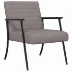 vidaXL kreslo Sivohnedá 59 x 75 x 78 cm látka – Obrázok 2