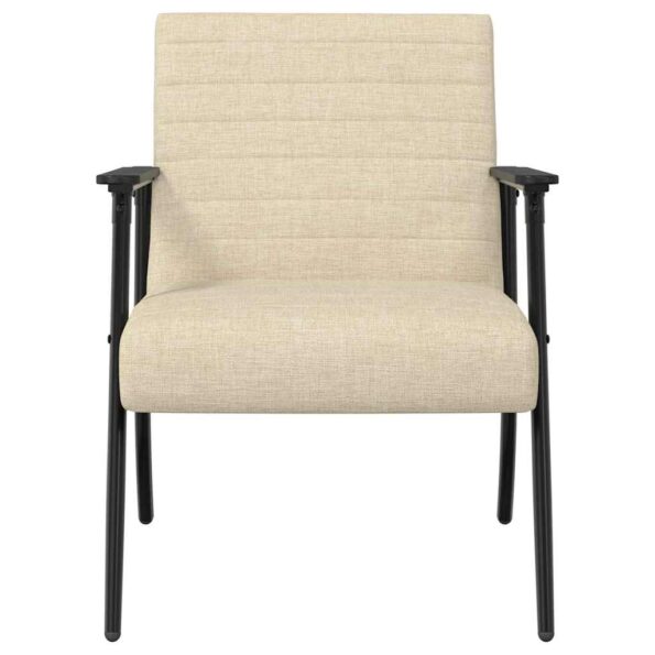 vidaXL kreslo Krémová 59 x 75 x 78 cm látka – Obrázok 4