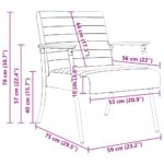 vidaXL kreslo Oblá šedá 59 x 75 x 78 cm látka – Obrázok 10