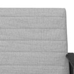 vidaXL kreslo Oblá šedá 59 x 75 x 78 cm látka – Obrázok 7