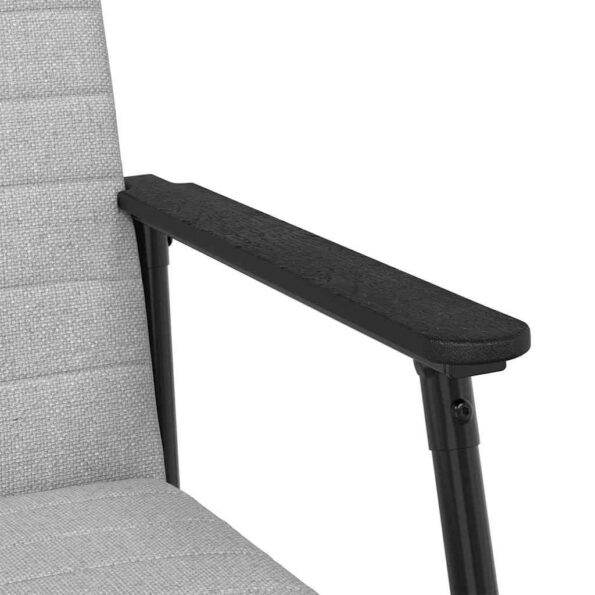 vidaXL kreslo Oblá šedá 59 x 75 x 78 cm látka – Obrázok 8