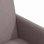 vidaXL Jedálenské stoličky 2 pcs Sivohnedá 57 x 66 x 94 cm látka – Obrázok 7